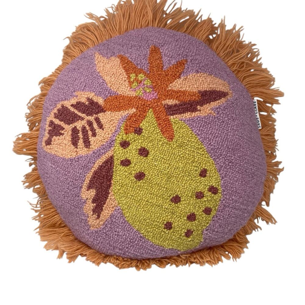 Sage x Clare Santa Clara Punch Needle Throw Pillow